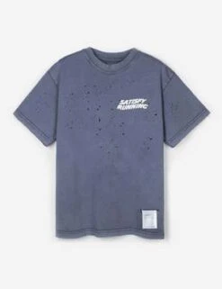Satisfy RunningOrganic MothTech Muscle T-Shirt - Pigment Indigo Blue