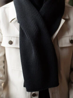 MarmierUnisex Marmier Scarf - Black -Men Outfitters Shop Scarf Black 20221207002146 1
