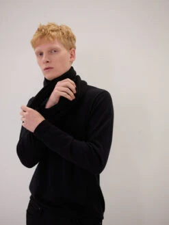 MarmierUnisex Marmier Scarf - Black -Men Outfitters Shop Scarf Black 20221207002146