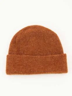 SessunRowa Ribbed Beanie - Copper