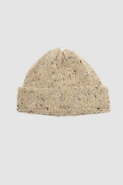 Universal WorksShort Watch Cap Kilcarra Wool Beanies - Oatmeal