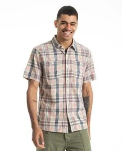 RRLShortsleeve Madras Plaid Sportshirt