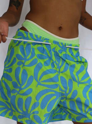 Solid And StripedSolid & Striped Classic Mens Swim Short - French Blue/Lime 3 Solid And StripedSolid & Striped Classic Mens Swim Short - French Blue/Lime - Image 3