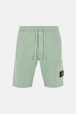 Stone IslandBrushed Fleece Bermuda Shorts - Sage