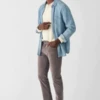 Faherty Brand5 Pocket Stretch Corduroy - Rugged Grey