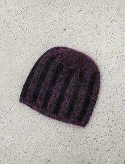 PaaStriped Short Beanie - Eggplant -Men Outfitters Shop Striped Short Beanie Eggplant 20231019041054