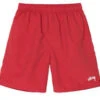 StussyStock Water Shorts - Red