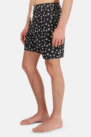 Lucien Pellat-FinetSurfer Short - Black/White 2 Lucien Pellat-FinetSurfer Short - Black/White - Image 2