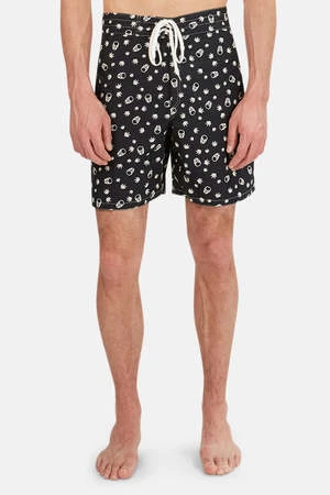 Lucien Pellat-FinetSurfer Short - Black/White 1 Lucien Pellat-FinetSurfer Short - Black/White