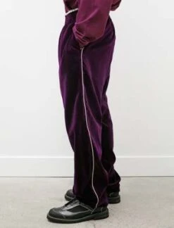 Camiel FortgensSweat Pants - Piping Velvet Purple -Men Outfitters Shop Sweat Pants Piping Velvet Purple 20230915085808 1