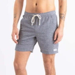 Banks JournalTallows Elastic Boardshort - Washed Grey -Men Outfitters Shop Tallows Elastic Boardshort in Washed Grey 20220306221905 3