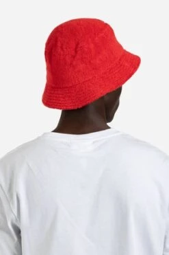 Lite YearTerry Bucket Hat - Red -Men Outfitters Shop Terry Bucket Hat Red 20211006025544 2