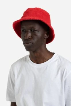 Lite YearTerry Bucket Hat - Red