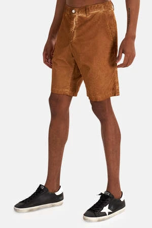 Massimo AlbaVelvet Bermuda Short - Tobacco 3 Massimo AlbaVelvet Bermuda Short - Tobacco - Image 3