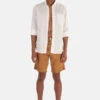 Massimo AlbaVelvet Bermuda Short - Tobacco