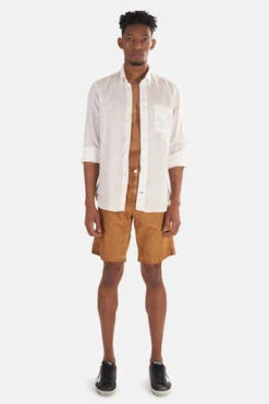 Massimo AlbaVelvet Bermuda Short - Tobacco
