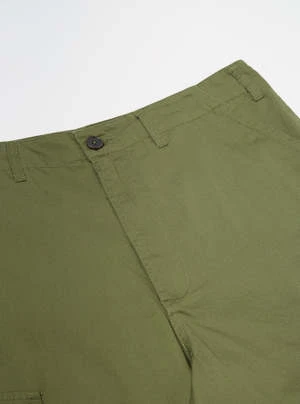 Universal WorksMW Cargo Short - Olive Fine Twill 4 Universal WorksMW Cargo Short - Olive Fine Twill - Image 4