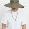 OrslowUS Army Wide Brim Jungle Hat - Rip Stop Army Green