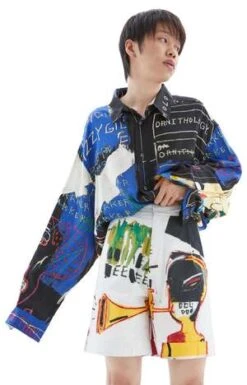 Honey Fucking DijonUnisex Basquiat Shorts - Multicolour