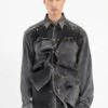 Y/projectEvergreen Snap Off Denim Shirt - Vintage Black