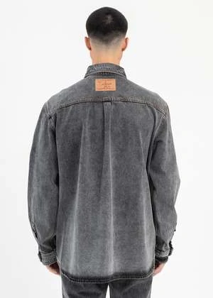 Y/projectEvergreen Snap Off Denim Shirt - Vintage Black 4 Y/projectEvergreen Snap Off Denim Shirt - Vintage Black - Image 4