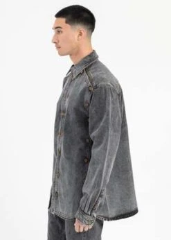 Y/projectEvergreen Snap Off Denim Shirt - Vintage Black 9 Y/projectEvergreen Snap Off Denim Shirt - Vintage Black -Men Outfitters Shop VINTAGE BLACK EVERGREEN SNAP OFF DENIM SHIRT 20231020073036