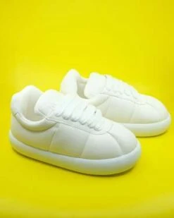 MarniMarni Leather Big Foot 2.0 Padded Sneaker - White