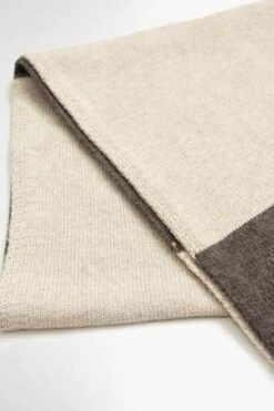 Universal WorksWool Cashmere Stripe Scarf - Stone/Grey -Men Outfitters Shop Wool Cashmere Stripe Scarf Stone Grey 20220824102110 3