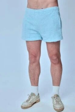 BaabyTerry Towelling Shorts - Powder Blue 7 BaabyTerry Towelling Shorts - Powder Blue -Men Outfitters Shop baaby Terry Towelling Shorts Powder Blue 20211018080035 1