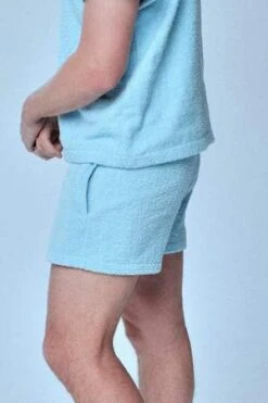 BaabyTerry Towelling Shorts - Powder Blue 6 BaabyTerry Towelling Shorts - Powder Blue -Men Outfitters Shop baaby Terry Towelling Shorts Powder Blue 20211018080035