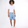 Knowledge Cotton Apparelreborn 5 Pocket Bleached Short - Blue